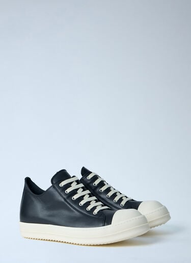 Rick Owens Leather Low-Top Sneakers Black ric0163031