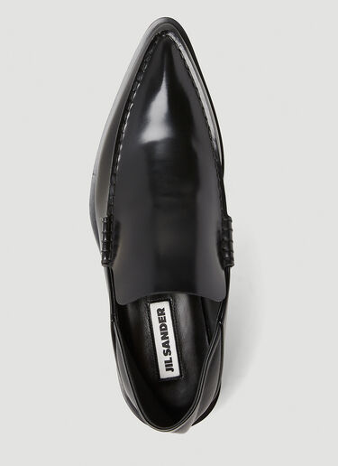 Jil Sander Pointed Moccasins Black jil0253030
