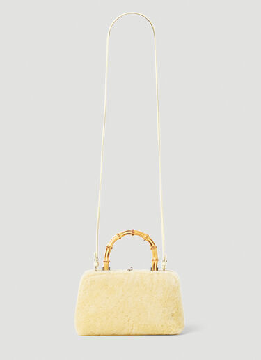 Jil Sander Goji Bamboo Mini Shoulder Bag Yellow jil0253021