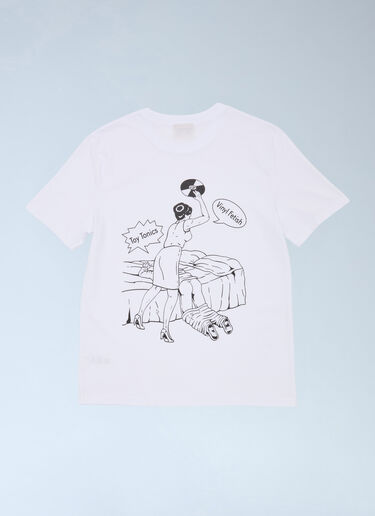 Toy Tonics Logo Motif T-Shirt White toy0363002