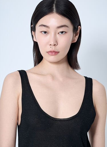 Saint Laurent Knit Maxi Dress Black sla0259009
