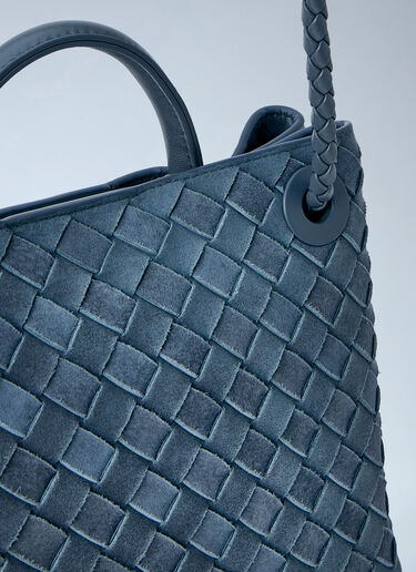LN-CC® - Bottega Veneta: Small Andiamo Handbag - Blue Bottega Veneta Small Andiamo Handbag Blue bov0264010