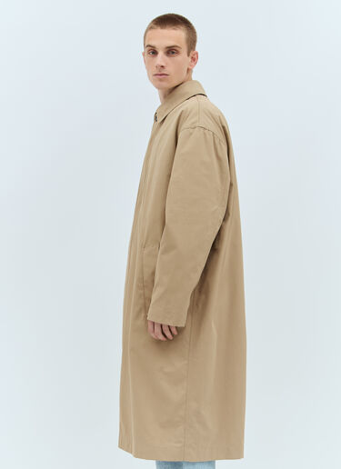 Bottega Veneta Cotton Twill Trench Coat Beige bov0157005