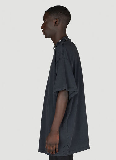 Balenciaga Pierced Oversized T-Shirt Black bal0154013