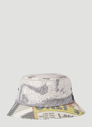 Children Of The Discordance ×Yagi Bandana Patch Bucket Hat Grey cod0154003