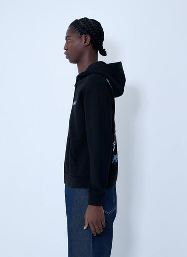 Awake NY Logo Motif Hooded Sweatshirt Black awa0162002