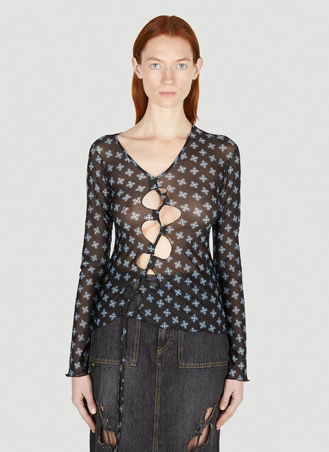 AVAVAV Cutout Shirt Black ava0250018