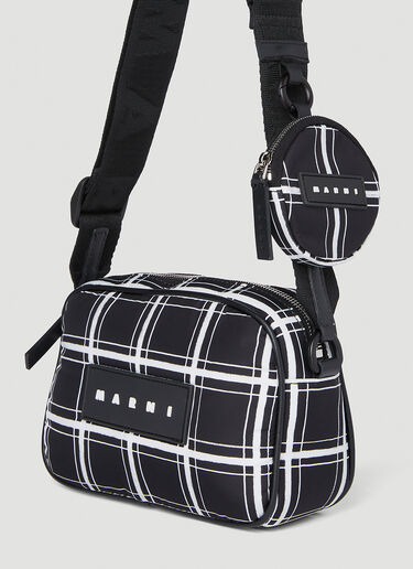 Marni チェック カメラ・クロスボディバッグ ブラック mni0154016