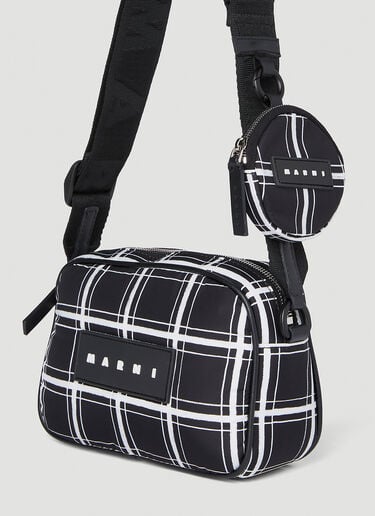 チェック カメラ・クロスボディバッグ Marni チェック カメラ・クロスボディバッグ ブラック mni0154016