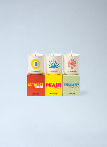 Assouline St Tropez Travel Candle White wps0691911