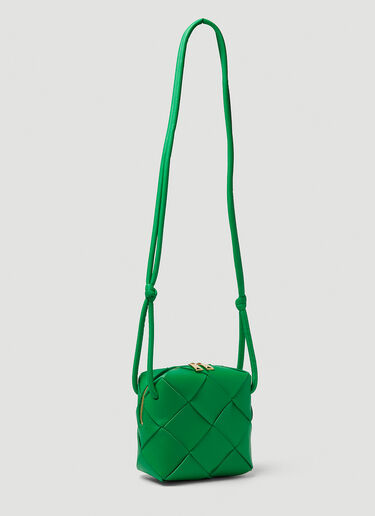 Bottega Veneta Intrecciato 迷你单肩相机包 绿 bov0249127