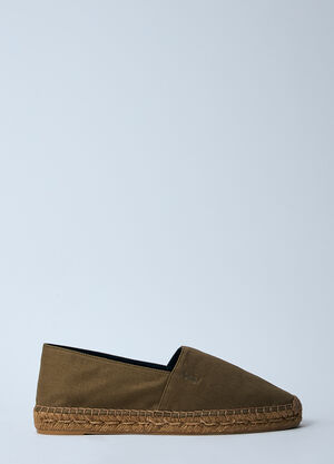 Saint Laurent Cotton Espadrilles Brown sla0259030