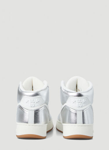 Saint Laurent SL/80 High Top Sneakers Silver sla0249112