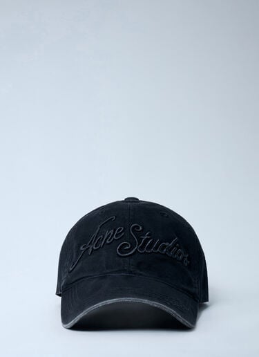 徽标图案棒球帽 Acne Studios 徽标图案棒球帽 黑色 acn0161017