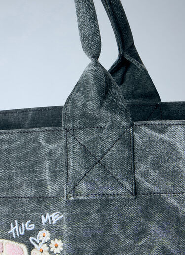 GANNI Medium Trapeze Shopping Bag Grey gan0266033