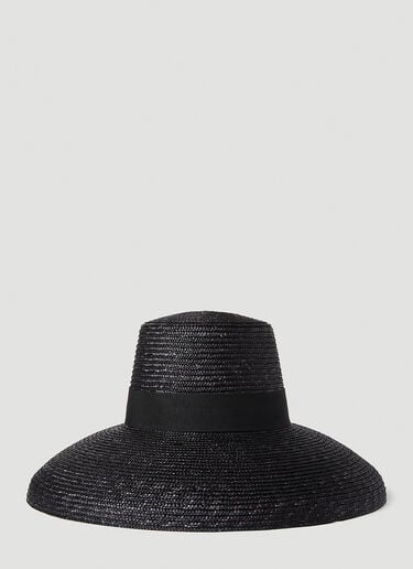 Corona Raffia Hat Max Mara Corona Raffia Hat Black max0252033