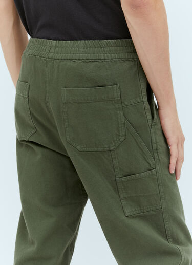 A.P.C. Men's Chuck Elasticated Waistband Pants in Green