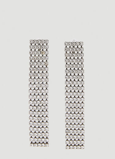 Saint Laurent Chain Drop Earrings Silver sla0251191