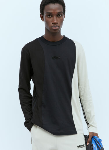 Moncler x adidas Originals Colour-Block Long Sleeve T-Shirt Black mad0154007