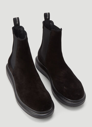 Alexander McQueen Suede Chelsea Boots Black amq0143047