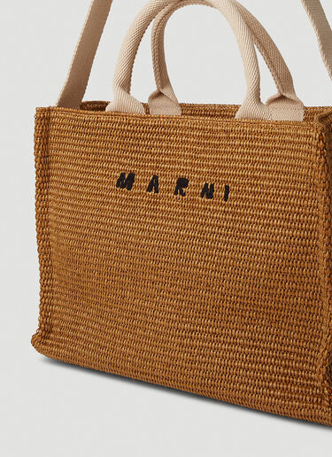 Marni 小号编织托特包 棕色 mni0251050