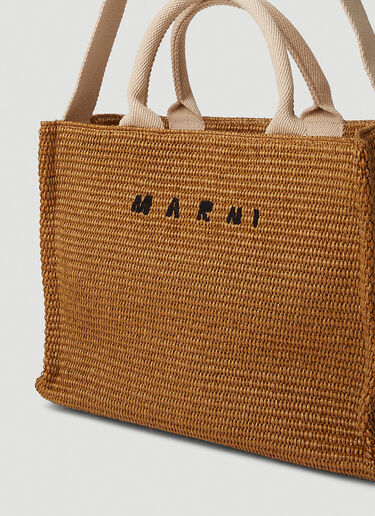 Marni スモールバスケットトートバッグ ブラウン mni0251050