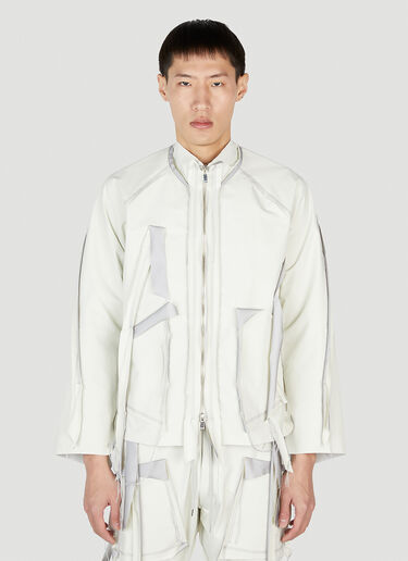 Sulvam Cutting Short Jacket White sul0152004