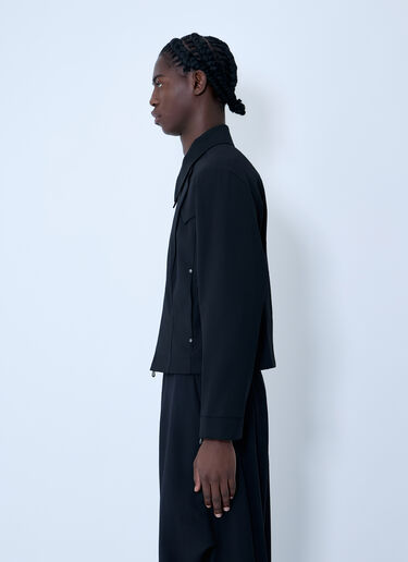 Kiko Kostadinov Kraner Cropped Jacket Black kko0162005