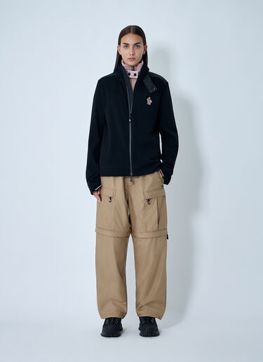 Logo Patch Zip-Up Jacket Moncler Grenoble Logo Patch Zip-Up Jacket Black mog0362001
