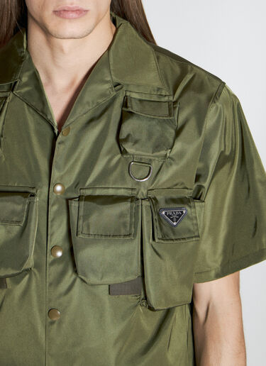 Prada Re-Nylon Cargo Shirt Green pra0156007