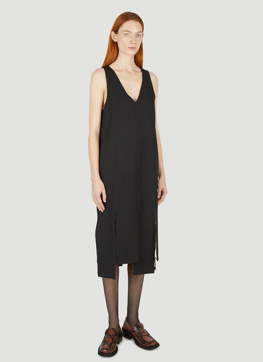 GANNI Asymmetric Dress Black gan0247022