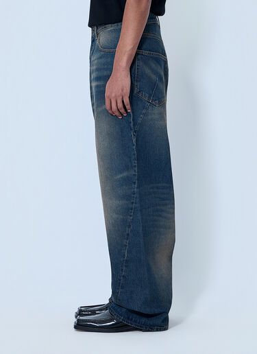 VETEMENTS Wide-Leg Denim Trousers Navy vet0164007