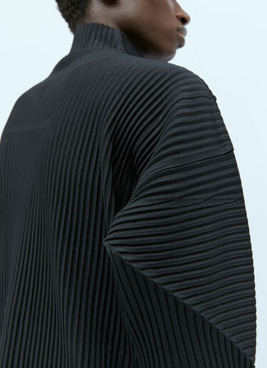 플리츠 스웨터 Homme Plissé Issey Miyake 플리츠 스웨터 블랙 hmp0154011