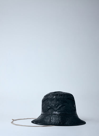 Rick Owens DRKSHDW Coated Bucket Hat Black drk0160030