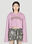 Blumarine 장식 로고 후드 스웨트셔츠 핑크 blm0252018