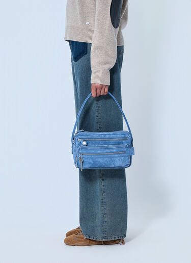 Acne Studios カメロ パーティー スエード ショルダーバッグ ブルー acn0264007