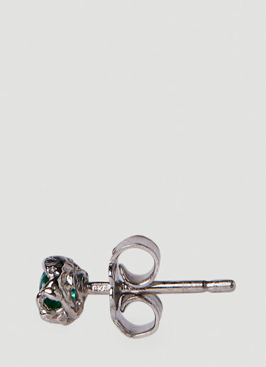 Single Emerald Stud Earring Vasiliki Single Emerald Stud Earring Silver vbk0351001