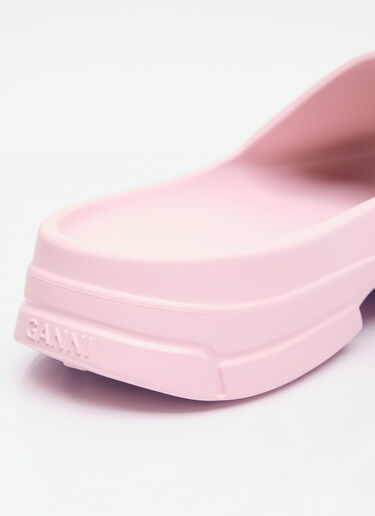 GANNI Pool Slides Pink gan0256031