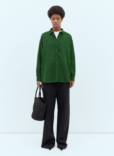Penna Shirt The Row Penna Shirt Green row0256027