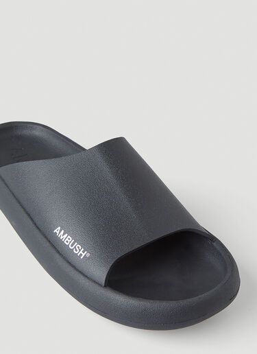 Ambush Logo Print Slides Black amb0149014