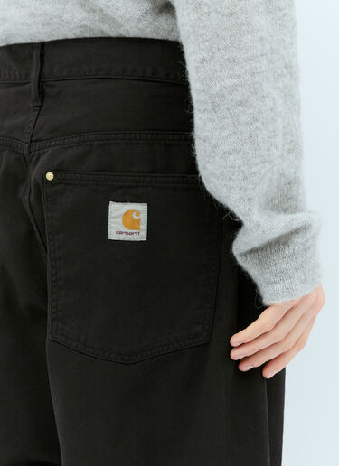 Carhartt WIP 더비 팬츠  블랙 wip0153006