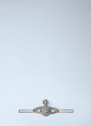 Vivienne Westwood Mini Bas Relief Tie Clip Silver vvw0366056
