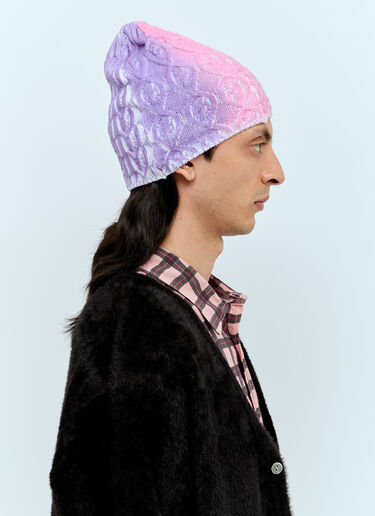 Stüssy 喷绘针织无檐便帽 紫色 sts0156023