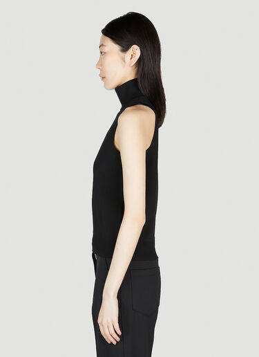 Max Mara High Neck Top Black max0253024