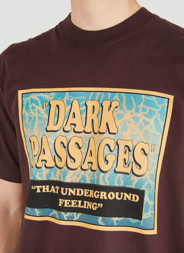 Come Tees Dark Passages Raver T-Shirt Brown com0349003