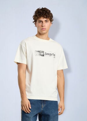 Palm Angels Stamp Logo Regular T-Shirt White pma0166263