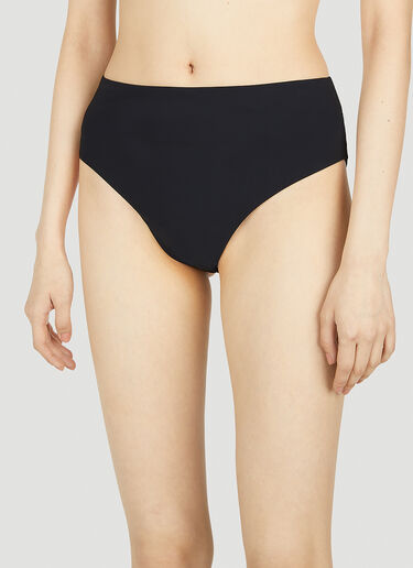Jil Sander+ 徽标印花比基尼套装 黑色 jsp0251015