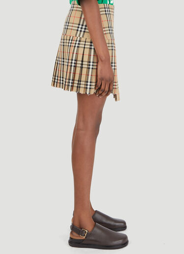 Burberry Zoe Kilt Skirt Beige bur0246092