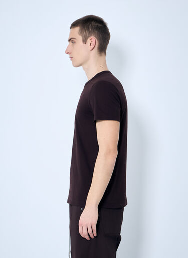 Rick Owens Panel Construction T-Shirt Brown ric0159004