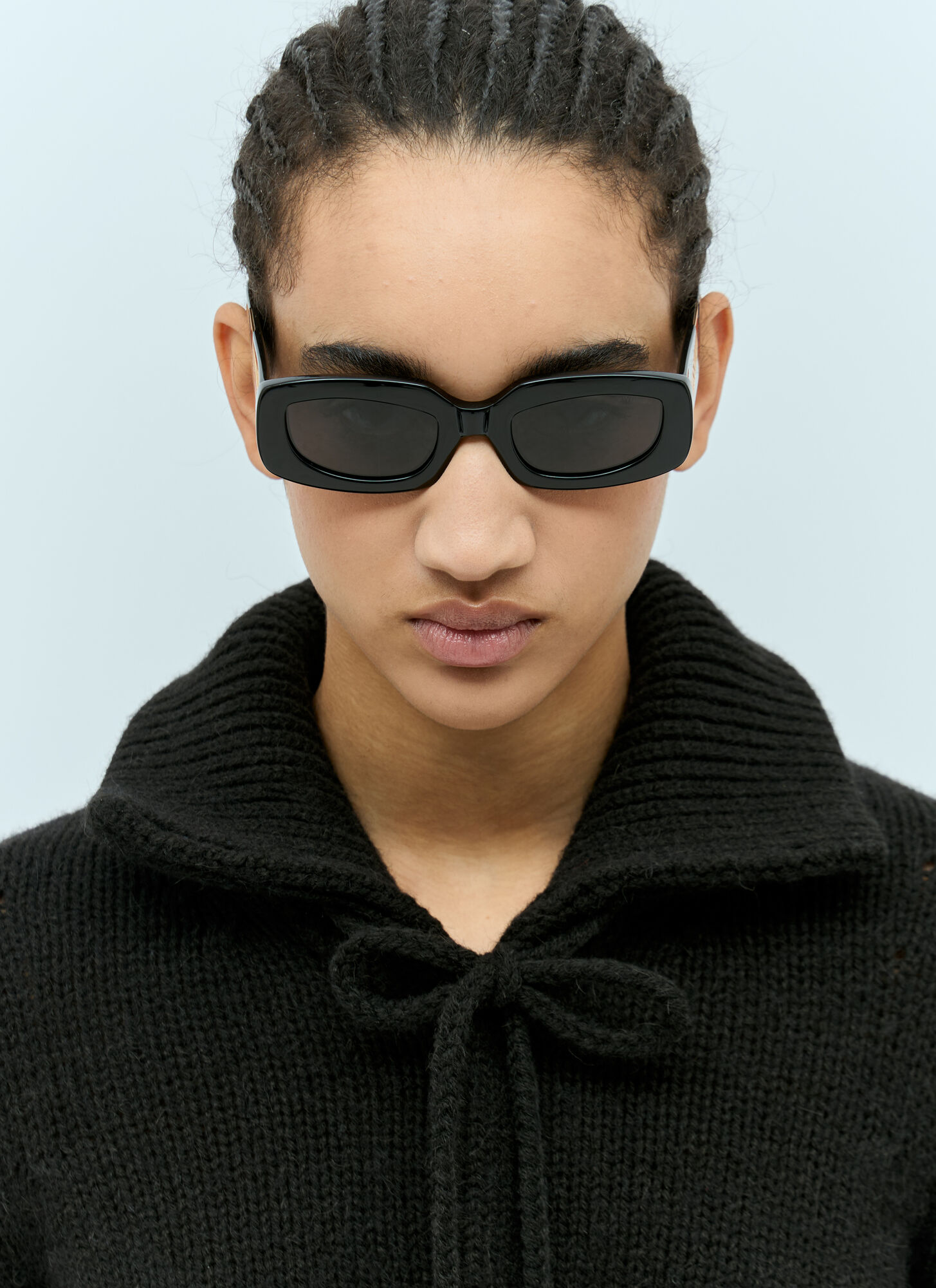Shop Poppy Lissiman Stevie Sunglasses In Black